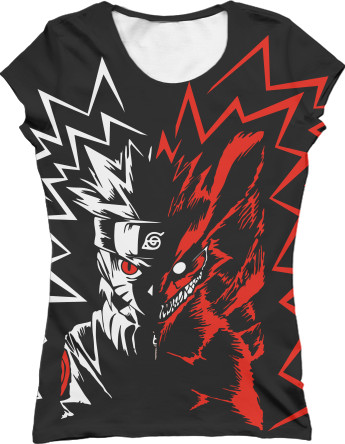 Women's T-Shirt 3D - naruto two face - Mfest