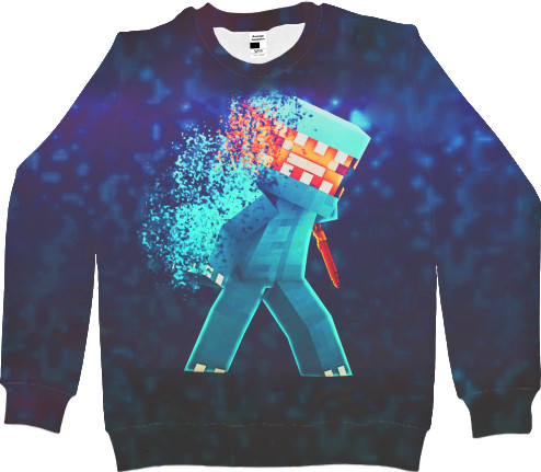 Kids' Sweatshirt 3D - Minecraft ANARCHY - Mfest