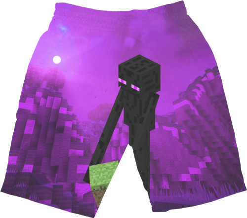 Men's Shorts 3D - Enderman - Mfest