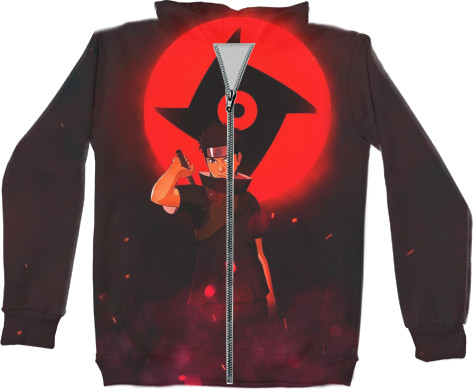 Unisex Zip-through Hoodie 3D - Uchiha Shisui - Mfest