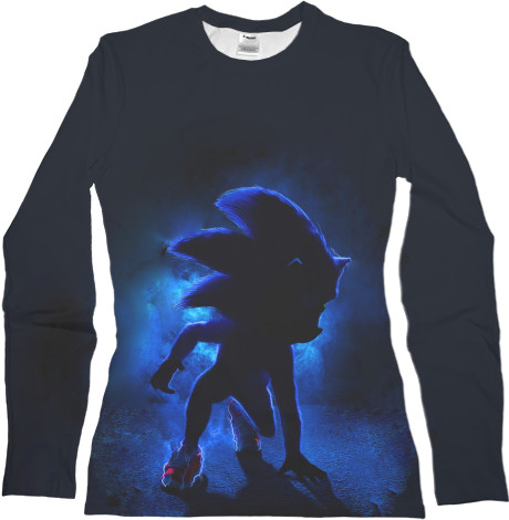 Women's Longsleeve Shirt 3D - sonic - Mfest