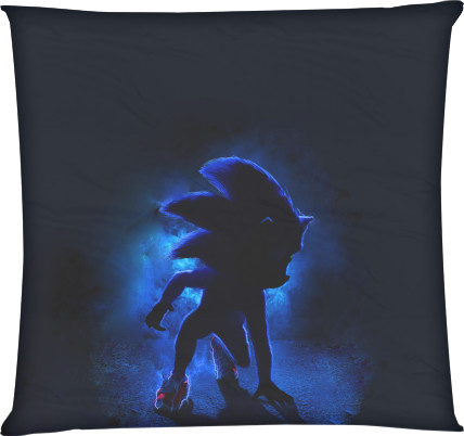 Square Throw Pillow - sonic - Mfest