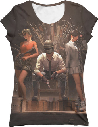 Women's T-Shirt 3D - PUBG - Mfest