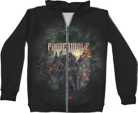 Unisex Zip-through Hoodie 3D - power wolf 5 - Mfest