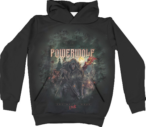 Unisex Hoodie 3D - power wolf 5 - Mfest