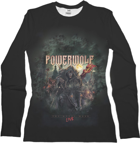 Лонгслив 3D Женский - powerwolf 5 - Mfest