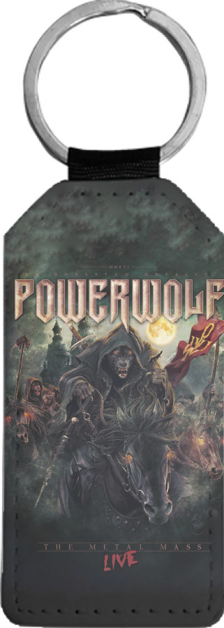 Rectangular Keychain - power wolf 5 - Mfest