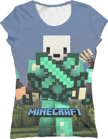 Women's T-Shirt 3D - Novaskin Minecraft - Mfest