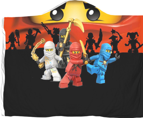 Плед з капюшоном 3D - ninjago birthday - Mfest