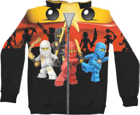 Unisex Zip-through Hoodie 3D - ninjago birthday - Mfest