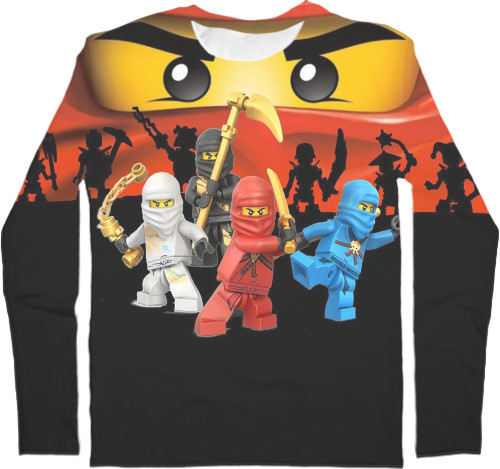 Футболка з Довгим Рукавом 3D Дитяча - ninjago birthday - Mfest