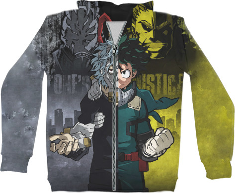 Unisex Zip-through Hoodie 3D - My Hero Academia 2 - Mfest