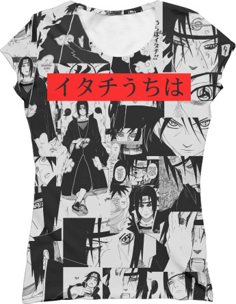 Women's T-Shirt 3D - itachi uchiha manga - Mfest