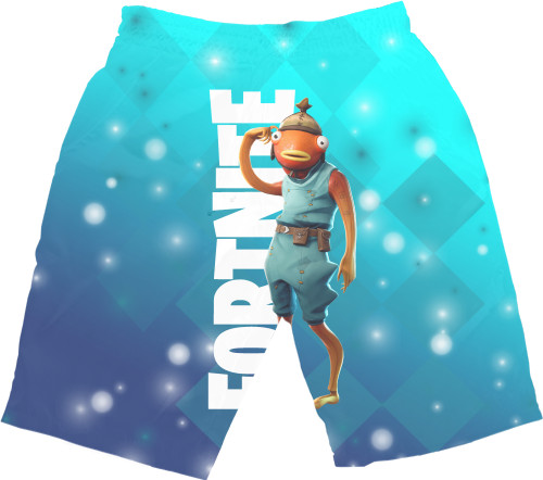 Men's Shorts 3D - Fishstick And Fortnite - Mfest