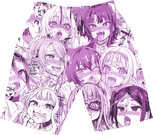 Kids' Shorts 3D - ahegao 3 - Mfest