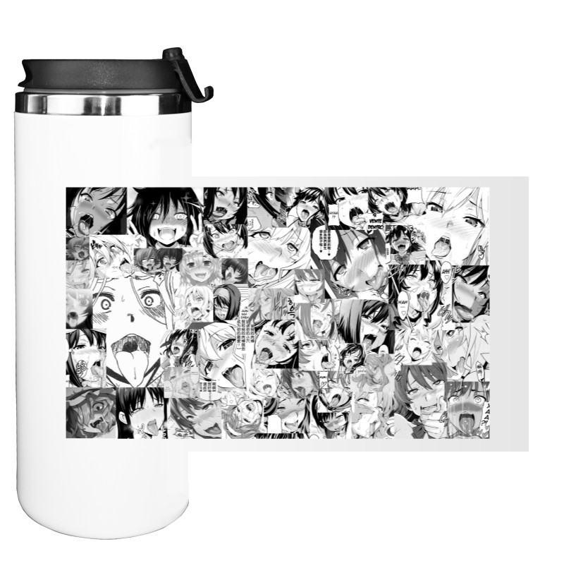 Water Bottle on Tumbler - ahegao - Mfest