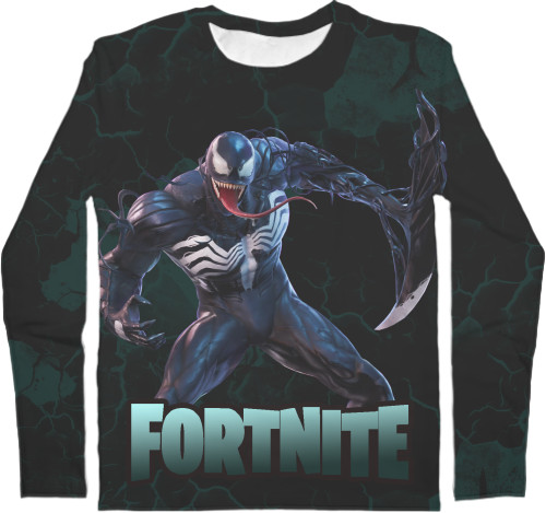 Men's Longsleeve Shirt 3D - Fortnite Venom - Mfest