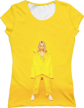 Women's T-Shirt 3D - Billie Eilish 6 - Mfest