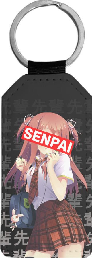 Rectangular Keychain - SENPAI 5 - Mfest