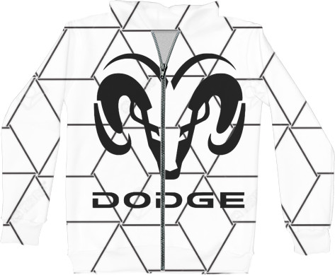 Худи на молнии 3D Унисекс - DODGE - Mfest