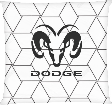 Square Throw Pillow - DODGE - Mfest