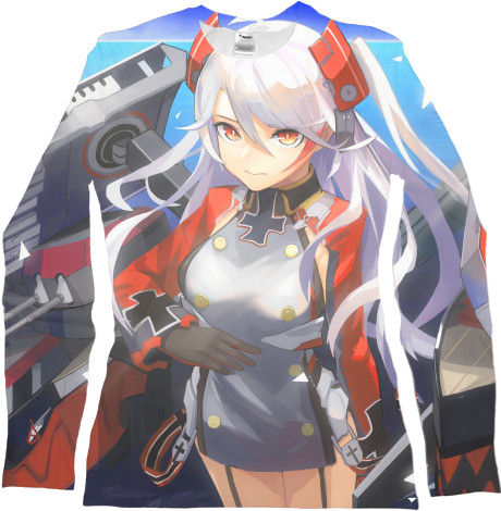 Футболка з Довгим Рукавом Жіноча 3D - Prinz Eugen - Azur Lane - Mfest