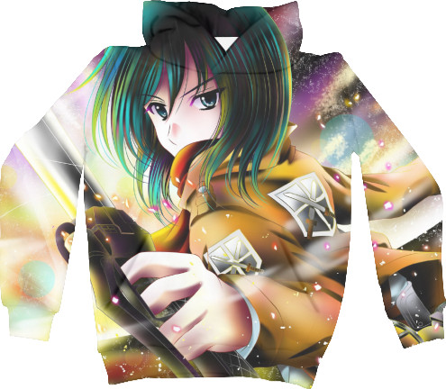 Unisex Hoodie 3D - Mikasa Ackerman - Attack on Titan - Mfest