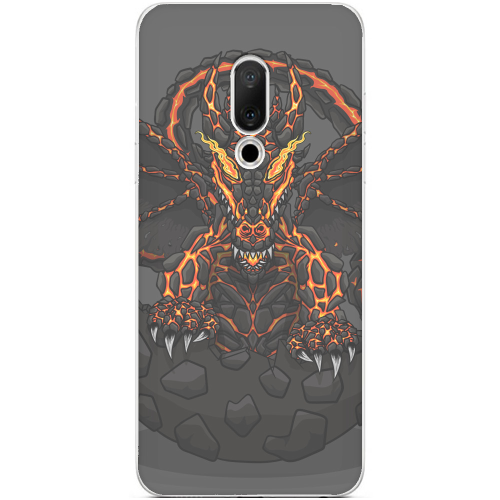 Чехол Meizu - Дракон магми - Magma Dragon - Mfest