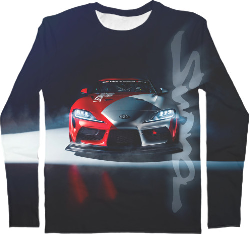 Kids' Longsleeve Shirt 3D - GR TOYOTA SUPRA GT4 - Mfest