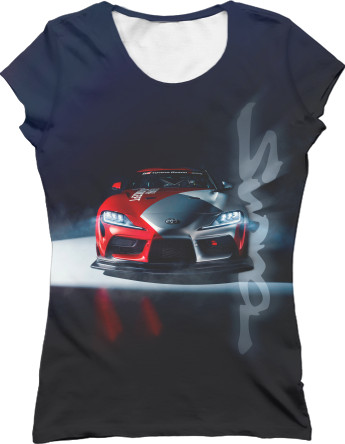 Women's T-Shirt 3D - GR TOYOTA SUPRA GT4 - Mfest