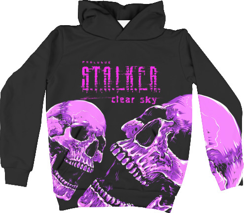 Unisex Hoodie 3D - Stalker 2 skull - Mfest