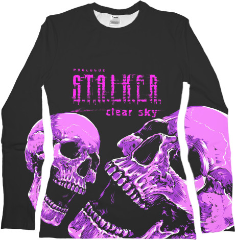 Women's Longsleeve Shirt 3D - Stalker 2 skull - Mfest