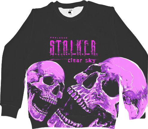 Women's Sweatshirt 3D - Stalker 2 skull - Mfest