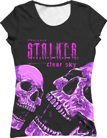 Women's T-Shirt 3D - Stalker 2 skull - Mfest