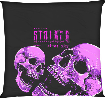 Подушка квадратна - Stalker 2 scull - Mfest