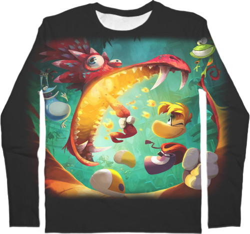 Kids' Longsleeve Shirt 3D - Rayman legend - Mfest