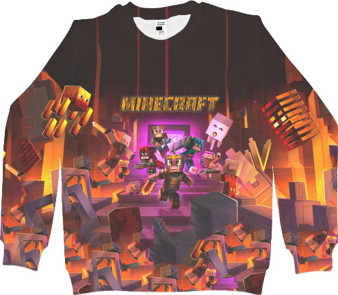 Women's Sweatshirt 3D - Minecraft NEW art - Mfest