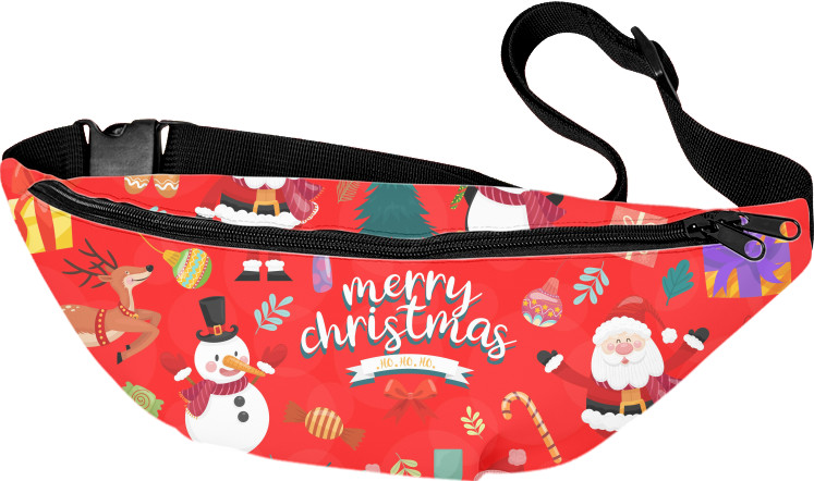 Fanny Pack 3D - merry christmas art - Mfest