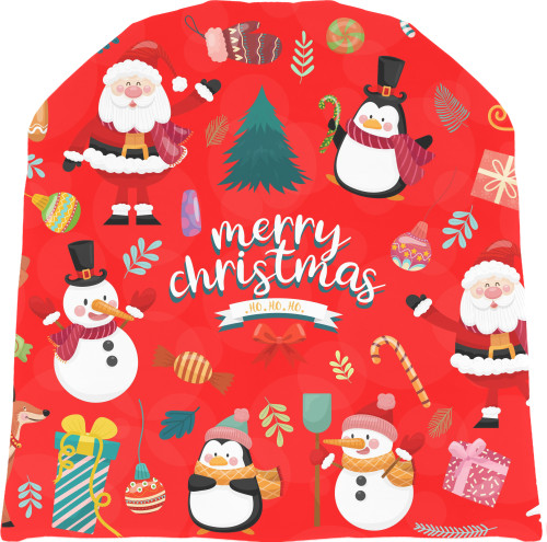 Hat 3D - merry christmas art - Mfest