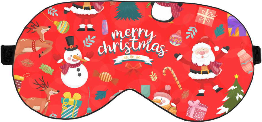 Sleep Mask 3D - merry christmas art - Mfest