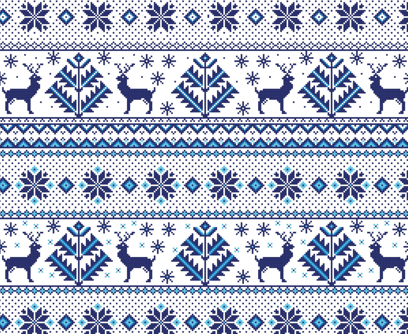 Коврик для мышки - Happy New Year, Blue Deer - Mfest