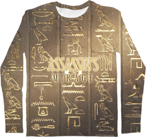 Men's Longsleeve Shirt 3D - Assassin's Creed Mirage - Mfest