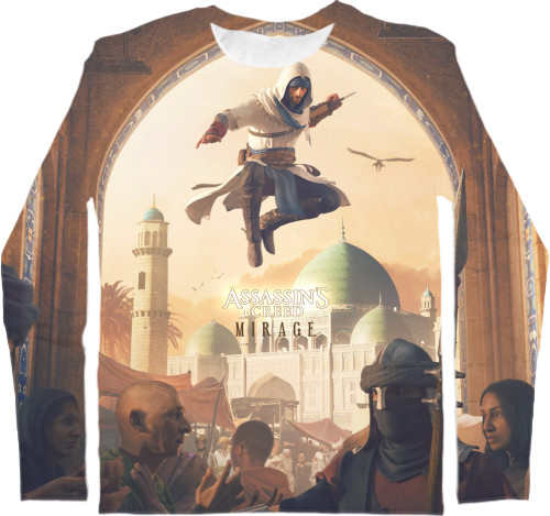 Men's Longsleeve Shirt 3D - Assassin's Creed Mirage - Mfest