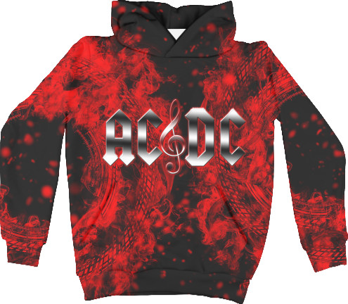 Unisex Hoodie 3D - AC DC rock 'n' roll - Mfest