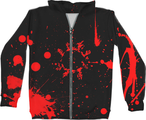 Kids' Zip-through Hoodie 3D - naruto - Mfest