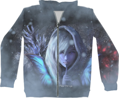 Unisex Zip-through Hoodie 3D - Dota 2 Ranger - Mfest