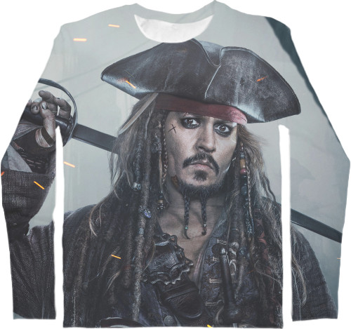 Men's Longsleeve Shirt 3D - Johnny Depp - Mfest