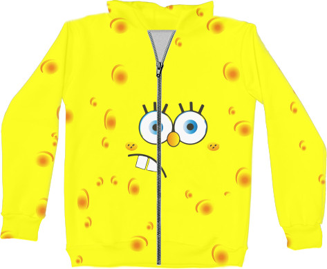 Kids' Zip-through Hoodie 3D - Sponge BOB 2022 - Mfest