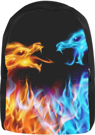 Backpack 3D - Fire Dragons - Mfest