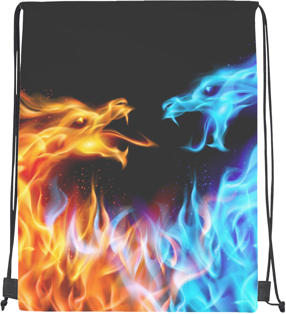 Drawstring Bag - Fire Dragons - Mfest